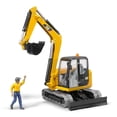 thumbnail image 2 of Bruder 02467 CAT Mini Excavator w/ Worker, 2 of 5