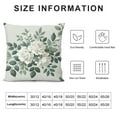 thumbnail image 5 of Creowell Floral Green Grey Designer Pillow High End Accent Pillow Geometric Modern Art Farmhouse Decor Throw Pillow Cover, Cushion Pillowcase For Outdoor Sofa Bedroom Home Decorative Gifts，Multi-Size, 5 of 5