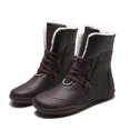 thumbnail image 1 of Zapatos de mujer Punta redonda Tacones bajos Cómodos Cálidos Casuales Gruesos Fleece Cordones Botines de nieve Wmkox8yii shkj848, 1 of 3