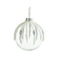 thumbnail image 2 of up to 60% off karymi Clear Glass Christmas Ornaments White Sequin Diamond Baubles Hanging Balls Xmas Tree Decorations Holiday Hanging Decor Home Decor Limited Time up to 60% off, 2 of 6