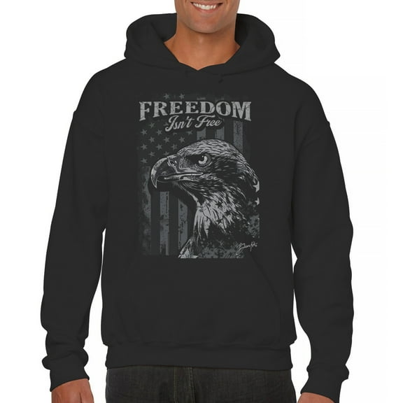Freedom Isn’t Free Eagle Sweatshirt Patriotic American Bird Prey DD 214 POW MIA Military Hero Veterans Day Hoodie