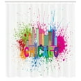 thumbnail image 3 of Ambesonne Chicago Skyline Shower Curtain, City and Color Spot, 69"Wx70"L, Multicolor, 3 of 3