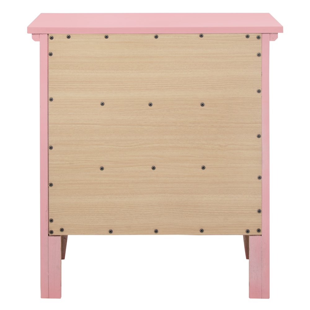 Glory Furniture Hammond Night Stand in Pink Color