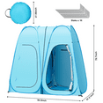 Pop Up Shower Tent, Vecukty 83x48x48inch Upgrade Double Privacy Tent