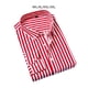 thumbnail image 4 of Sonducket Camisa de hombre de gran tamaño cómoda de llevar para viajes de ocio al aire libre camisa a rayas clásica Camisetas rojo 2XL, 4 of 6