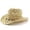 Beige, variant on Sun Hats for Women And Men Solid Color Summer Western Cowboy Hat Hollowed Out Beach Straw Hat