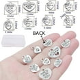 thumbnail image 3 of 80pcs Mini Heart Shape Word Charms Alloy Engraved with Various Message Word Dangle Pendants with a Box for DIY Bracelet Necklace Jewelry Making Gift, Antique Silver, 3 of 7