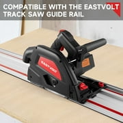 Eastvolt 9-Amp 6-1/2 Plunge Circular Track Saw, 0-45°Bevel Adjustment, 5500RPM Plunge Saw for Wood Cutting