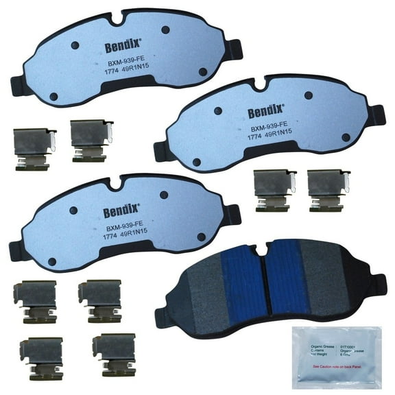 Bendix Brakes Disc Brake Pad Set Fits select: 2015-2020 FORD TRANSIT