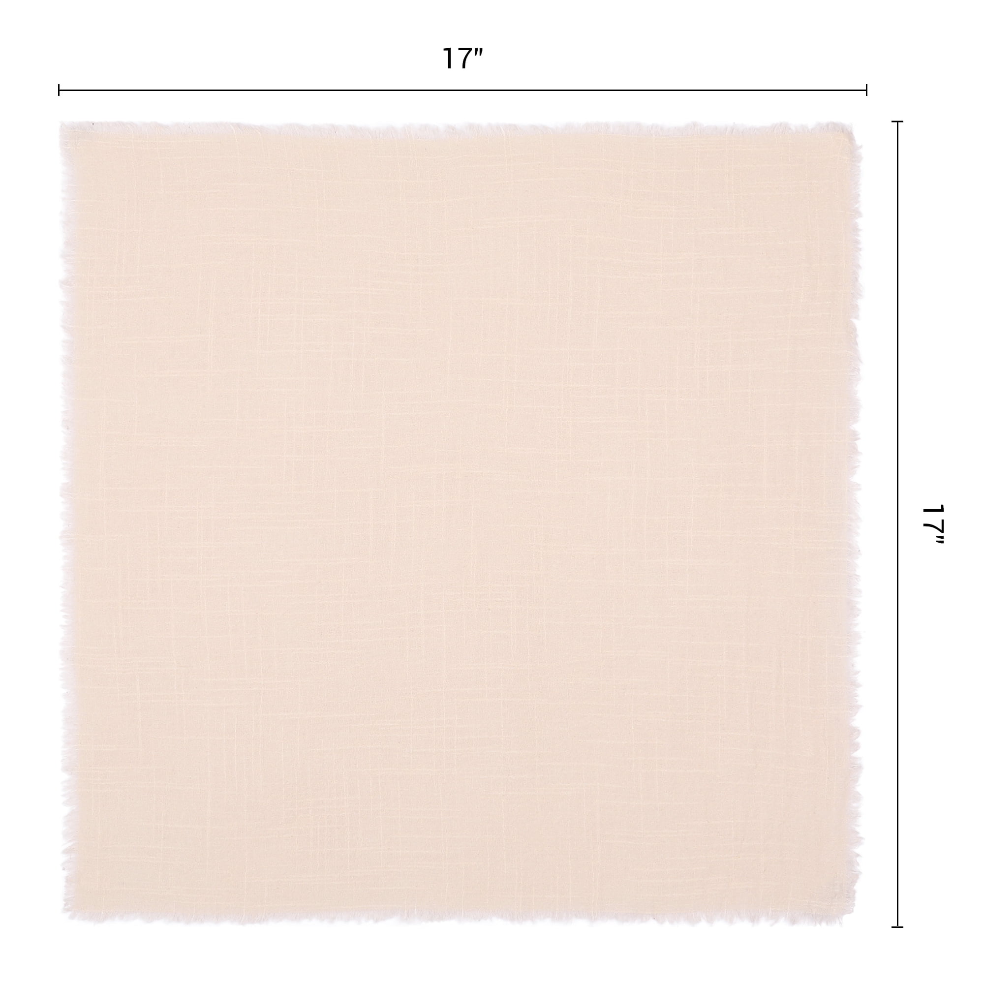 Unique Bargains 12Pcs Washable Cotton Dining Events Cloth Nspkins Light Khaki 17x17inch