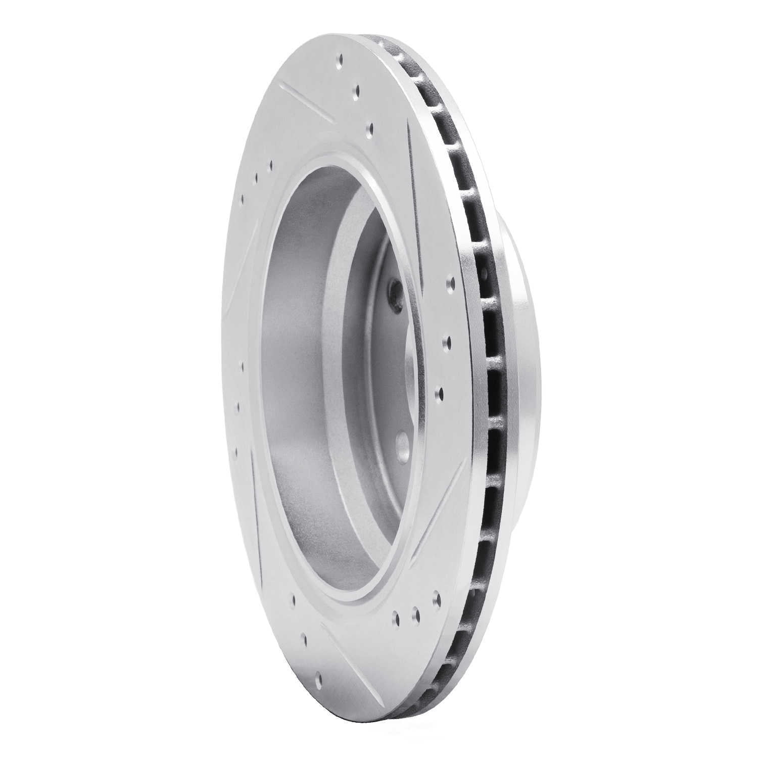 Dynamic Friction Company 631-31044L DFC Brake Rotor - Drilled And Slotted - Silver