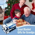 thumbnail image 6 of Grandpa Blanket Gifts for Fathers Day for Grandpa Gift from Granddaughter Grandpa Gift from Grandson - Best Grandpa Ever Blanket for Sofa - Birthday for Grandpa 60''''x80'''', 6 of 6
