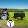thumbnail image 6 of REDCAMP Oversized Steel Dump Garden Carts on Wheels, 700lbs Heavy Duty Pullable Utility Garden Wagon Carts with Removable Sides and 10 inch Wheels for Outdoor Patio Landscape with Cart Liner, Black, 6 of 8