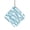 B, variant on 3D Printed Wave Keychain, Square Pendant with Colorful Mirror Glossy, Sea Wave Pattern Travel Souvenir Bag Charm for Backpack Keys