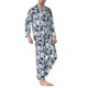 thumbnail image 2 of Fotbe Hawaiian Style Pijama de Hombre con Estampado de Manga Larga, Conjunto de 2 Piezas, Ropa de Dormir Suave y Cómoda con Bolsillos-XX-Large, 2 of 7