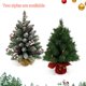 thumbnail image 3 of Árbol de Navidad pequeño de 20 pulgadas para decoración de mesa con blanco cálido, 3 of 7