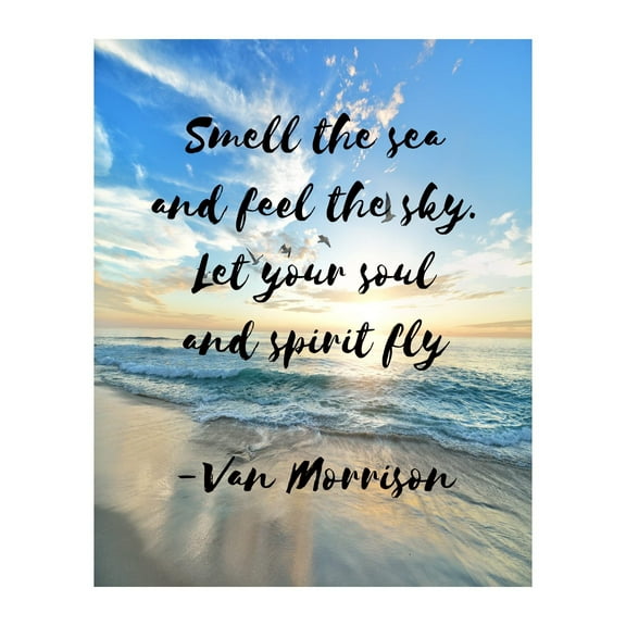 Into the Mystic - Van Morrison Music Decor Wall Art, Our Beach Wall Decor Poster Print is Great For Music Room, Office Decor, Home Decor, Bedroom Decor or Living Room Decor Aesthetic