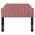 thumbnail image 3 of Tufted Headboard, Twin Size, Velvet, Pink, Modern Contemporary Urban Design, Bedroom Master Guest Suite, 3 of 10
