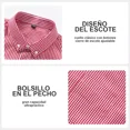 thumbnail image 4 of Camisa Larga A Cuadros Para Hombre De Negocios Y Casual, 4 of 7