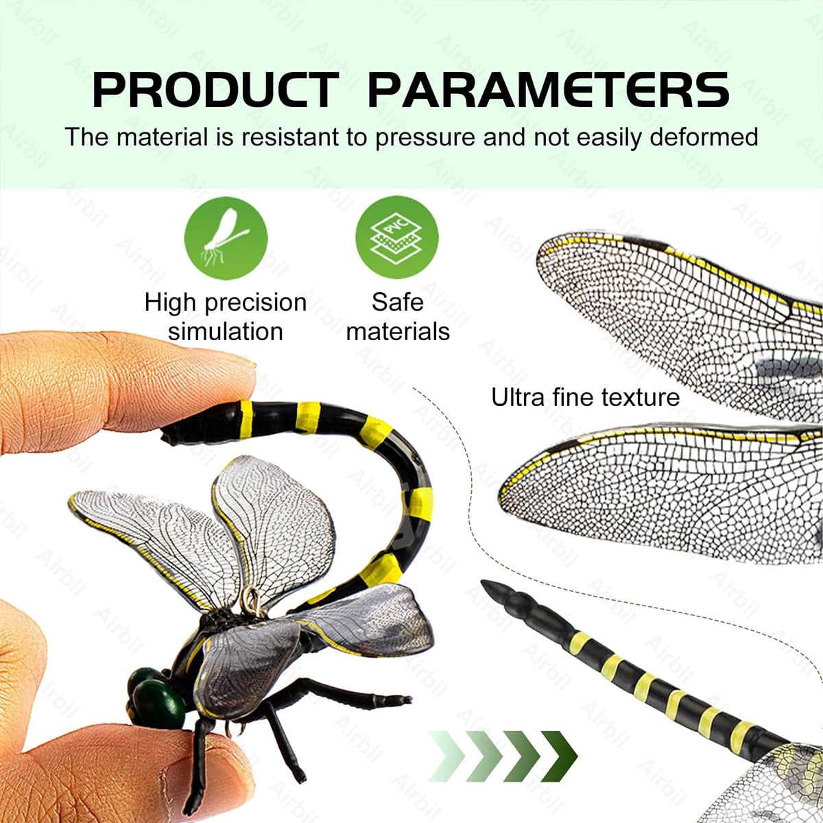 Dragonfly Insect Clip Shaped Bug Repellent Clips Realistic 3D Fake Artificial Flying Insect Hat for Outdoor Decor Garden Camping Yard Fly Repelling Decorative Companion
