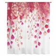thumbnail image 2 of Spring Pink Wisteria Flowers Sheer Curtains 63 Inches Long, Rustic Floral Branches Light Filering Curtains, Breathable Simi Curtain Privacy Drapes for Living Room Bedroom Lightweight Window Treatment, 2 of 9
