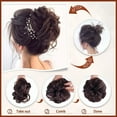 DOPI Claw Clip Messy Bun Hair Piece Wavy Curly Hair Bun Clip in Claw