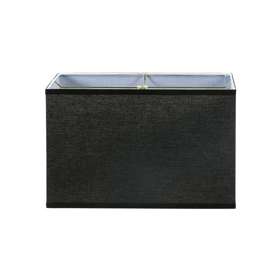 Aspen Creative 36008 Transitional Rectangular Hardback Shape Spider Construction Lamp Shade in Black, 8"   16" wide, (8"   16") x (8"   16") x 10"