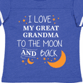thumbnail image 4 of Inktastic I Love My Great Grandma to the Moon and Back Boys or Girls Toddler T-Shirt, 4 of 5