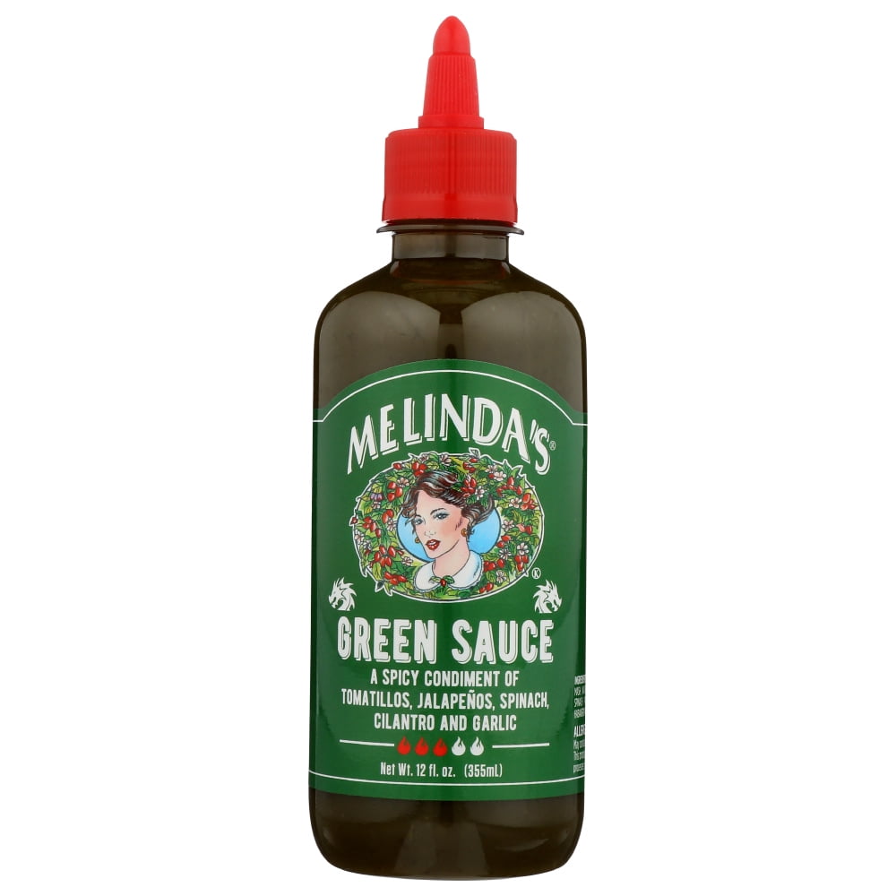Melinda's Green Sauce, Spicy Tomato Jalapeno Condiment, 12 oz