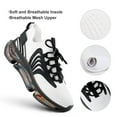 thumbnail image 4 of Simple Black And White Stripes Walking Shoes for Men Woman Lightweight Tennis Fashion Elastic Sports Shoes Cushion Basketball Shoes, 4 of 7