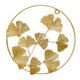 thumbnail image 1 of Escultura de metal con forma de hojas redondas, figura decorativa de pared, arte Biloba, adorno colgante para el hogar gingko, 1 of 9