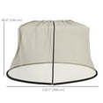 thumbnail image 3 of Outsunny Moustiquaire Moustiquaire pour Parasol de 7,5 Pi, Filet de Couverture pour Parasol, 3 of 10