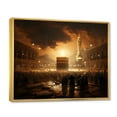 thumbnail image 2 of Designart "The Holy Islam painting II" Islamic Floater Framed Wall Art Print, 2 of 7