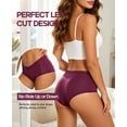 thumbnail image 5 of Wealurre Women's Modal Lace Hipster Underwear Mid Rise Soft Stretch Breathable Briefs Panties 6 Pack, 5 of 7