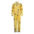 thumbnail image 3 of DHFJKG Womens Pajamas Set Lightweight Sleepwear Printed Long Sleeve Turndown Collar Button Down Top Elastic Waist Loose Fit Straight Leg Pants 2 Piece Loungewear Comfort Homewear, 3 of 7