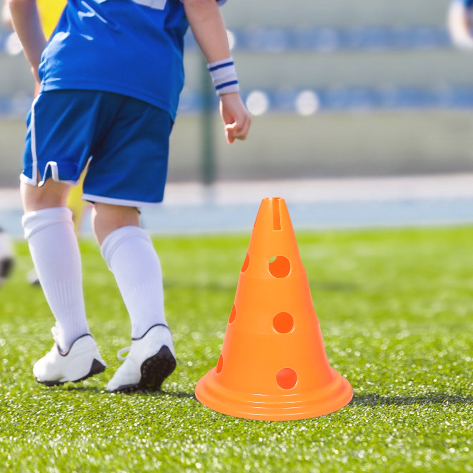 Raindrops 5 Pcs Training Cones Sports Training Agility Cones Soccer Cones Plastic Windproof Roadblocks Traffic Road Cones For Roller Skating And Skate Practice