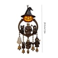 thumbnail image 6 of OIUR Halloween Gothic Wind Chime Spooky Bell Chime with Carved Pumpkin Lantern Ghost Grim Reaper Black Cat for Porch Lawn Window Decor, 6 of 7