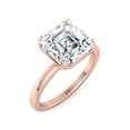 thumbnail image 2 of Tucson - Moissanite Asscher Cut Lab Diamond Solitaire Engagement Ring, 2 of 3