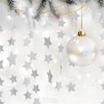 thumbnail image 6 of Glitter Star Garland Decoration,Bexikou 52 Feet Silver Star Paper Hanging Garland,Reflective Sparkle Little Star Paper Hanging Decorations for Engagement Wedding Baby Shower Birthday Christmas, 6 of 7