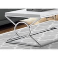 thumbnail image 3 of White Laminate Coffee Table / Chrome Metal Legs for a Stylish Look, 3 of 3