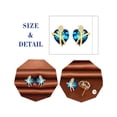 thumbnail image 4 of Anillo Aros Heart en oro austríaco de plata 925 de 18 quilates para mujer, 4 of 6