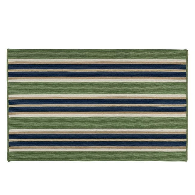 Colonial Mills Rug MS35R108X144S 9 x 12 ft. Mesa Stripe Braided Rug Harbor Green