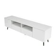 thumbnail image 5 of Yardi Yard High Glossy Gaming TV Media Center for 70/75/80 Inch TV, LED TV Stand Console in White, 5 of 12