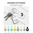 thumbnail image 7 of YUNOVA 4 Pack Floral AirTag Holder Case with Keychain - Premium Silicone Protective Cover for Apple AirTag 2021 Tracker | Anti-Scratch, Anti-Loss Design for Keys, Luggage, Pets & Valuables, 7 of 7