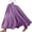 Dark Purple, variant on Womens Skirts Summer Casual Column Striped Comfort Coverage Women's Flowy Handkerchief Hemline Midi Skirt
