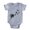 Heather Grey, variant on CafePress - Dandelion Skull_Bl - Cute Infant Baby Football Bodysuit