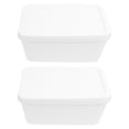 thumbnail image 1 of MIANGASTORE 2 Pcs 3 Litres Long Scoop Ice Cream Freezer Container for Homemade Ice Cream, 1 of 4