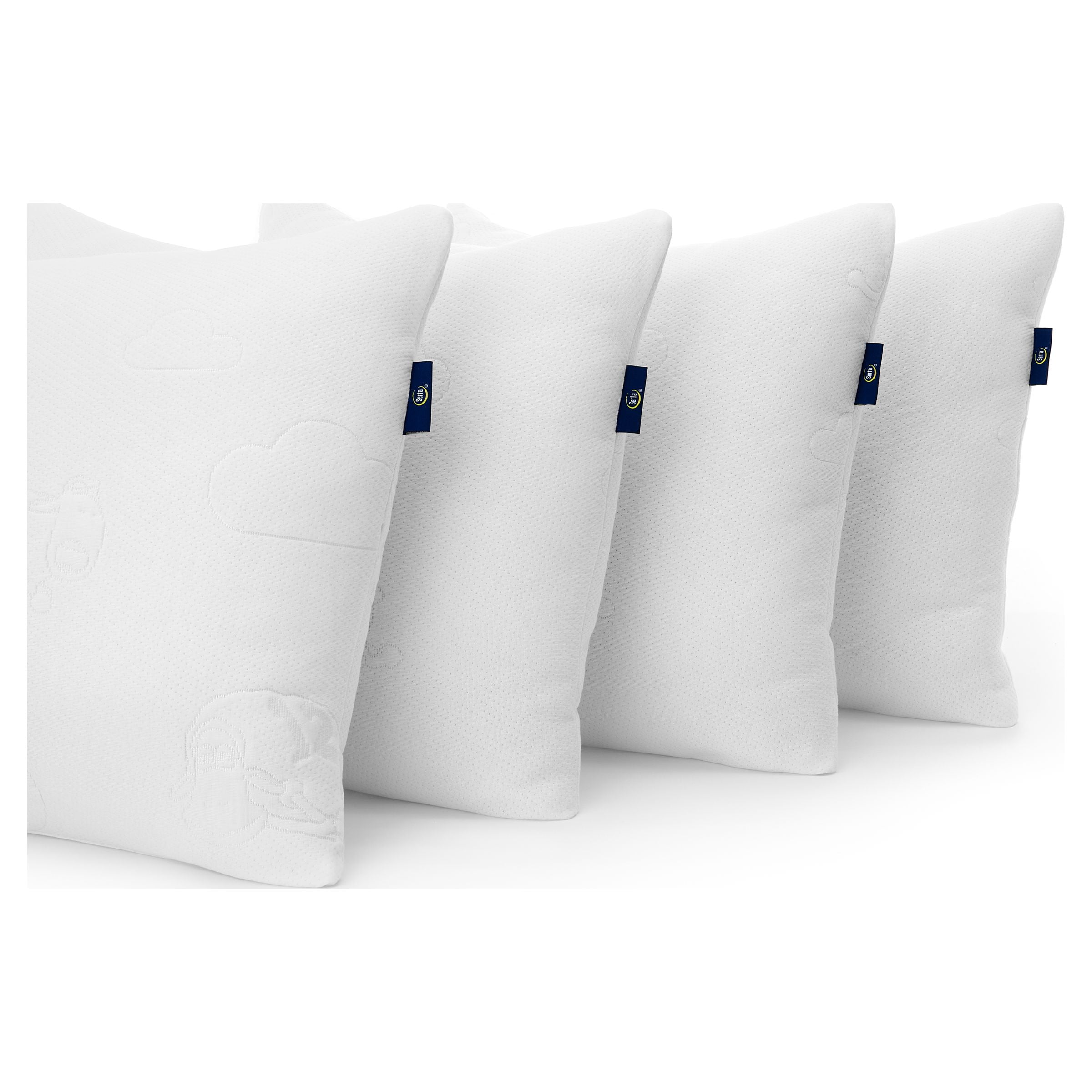 Serta So Comfy Bed Pillow, Standard, 4 Pack