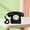 Noir, variante sur Téléphone Filaire de Bureau à Cadran Rotatif Vintage Téléphone Rétro Rose
