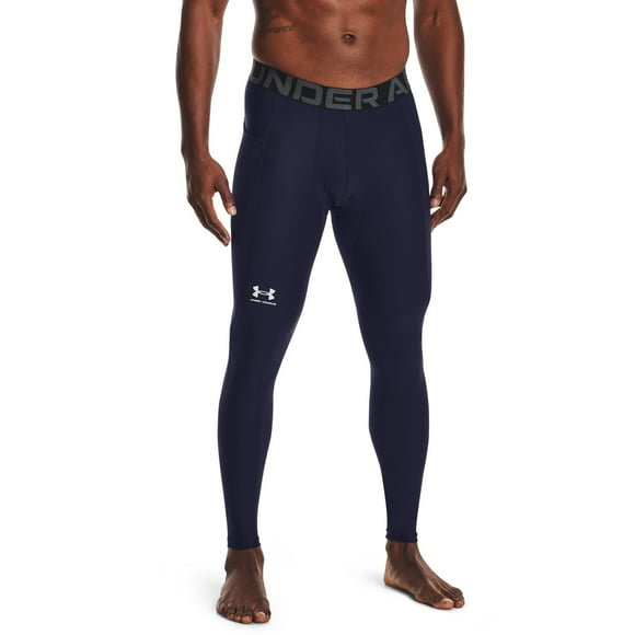 Leggings Under Armour HeatGear Armour para Hombre Azul Marino/Blanco 4XL